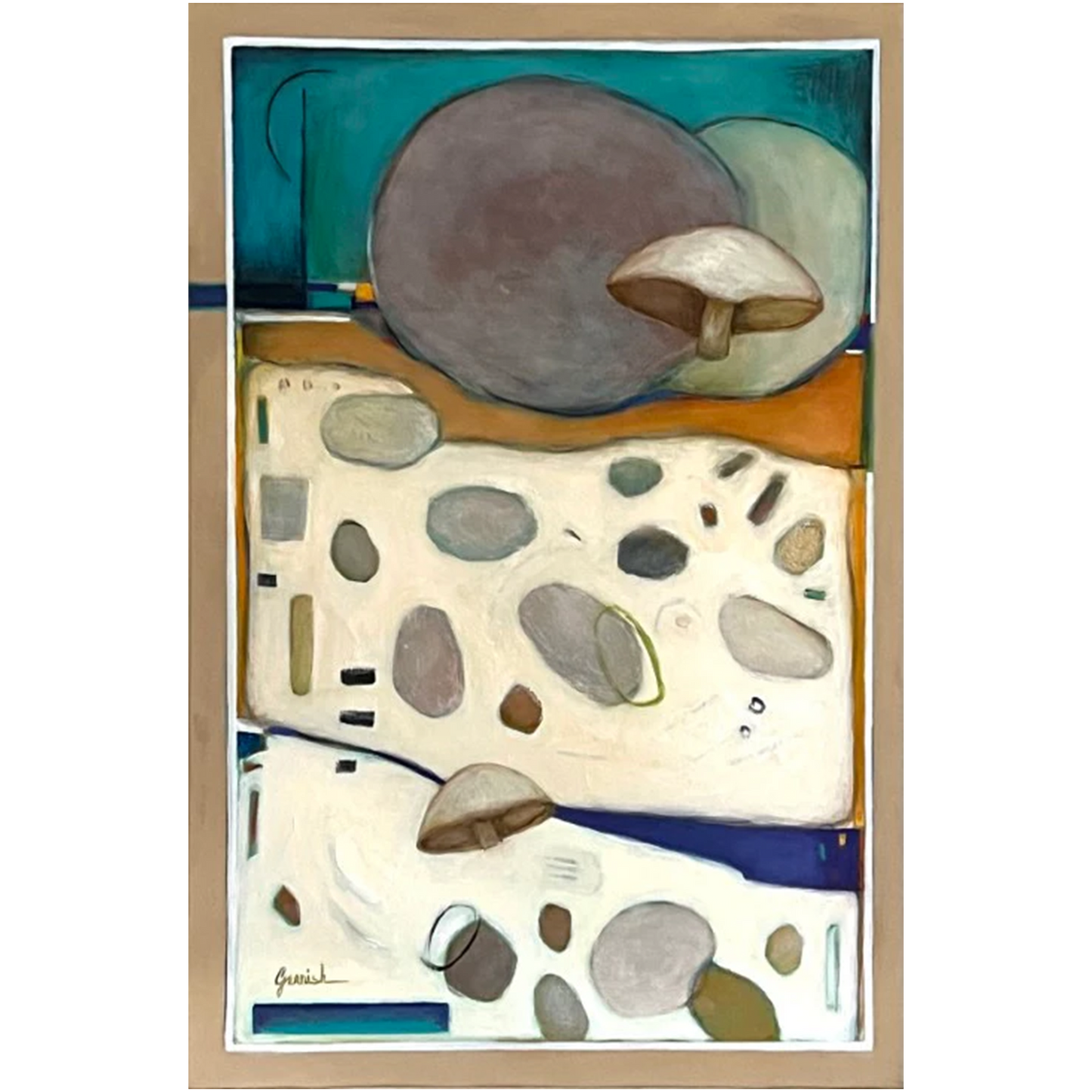 Abstract Mushroom Caps