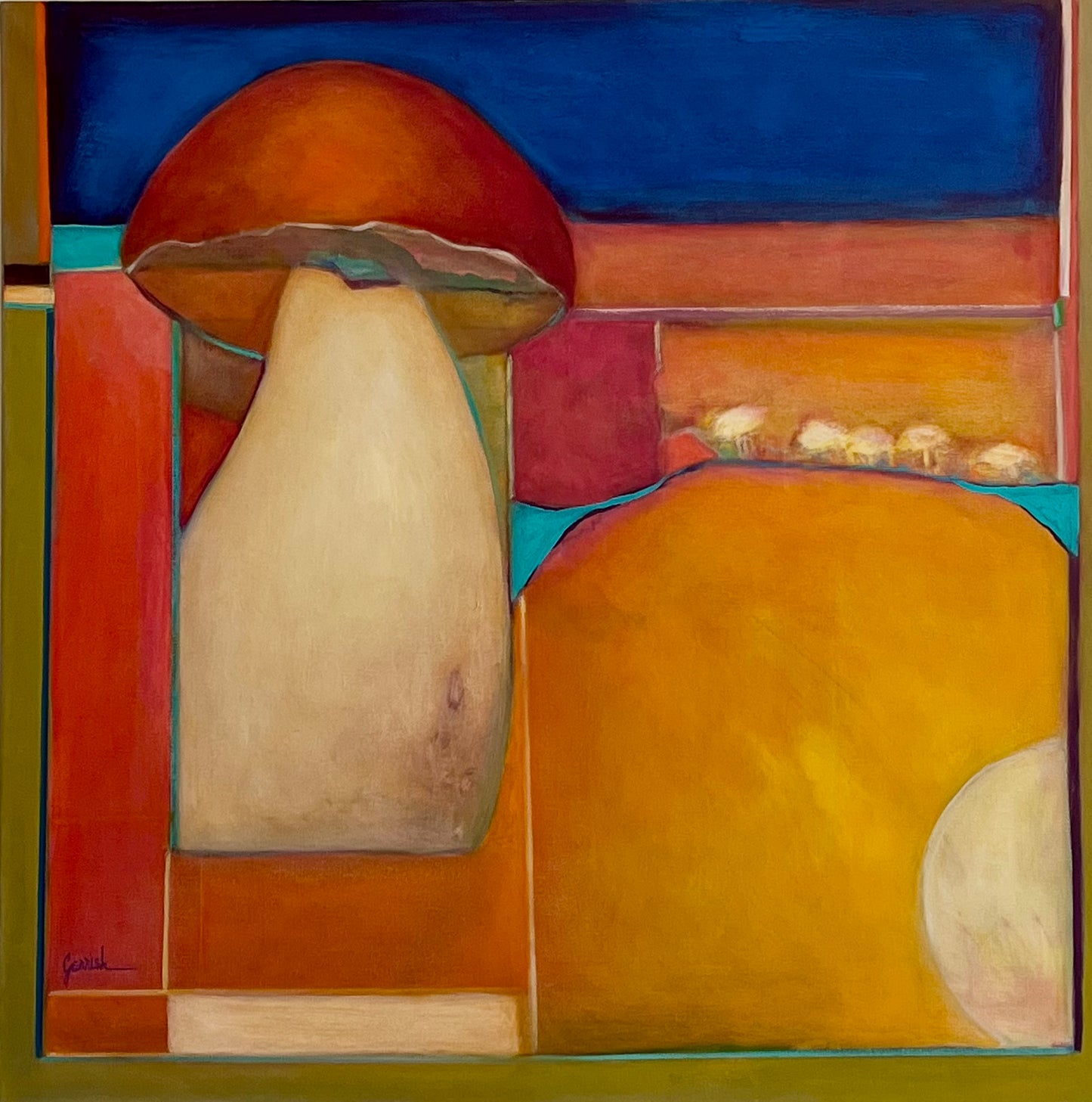 Large Abstracted Mushroom