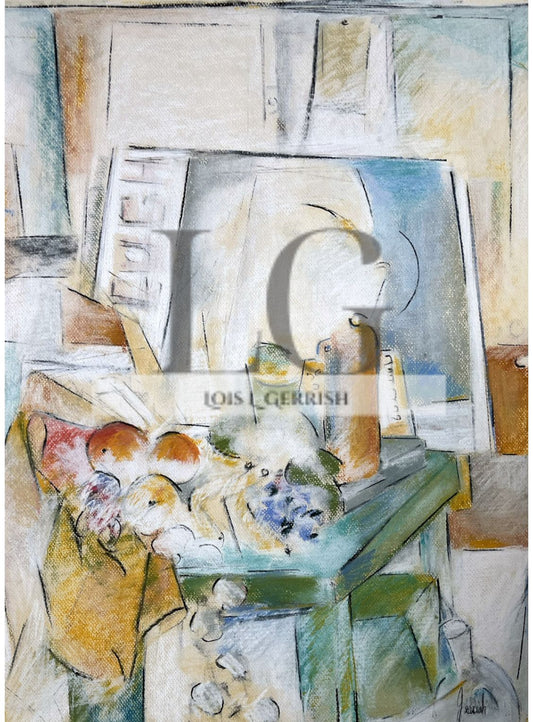 Abstract with Van Gogh poster (Giclee)