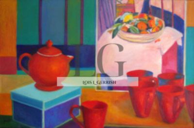 Still Life with Red Cups