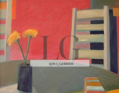 Table and Ladder-back Chair