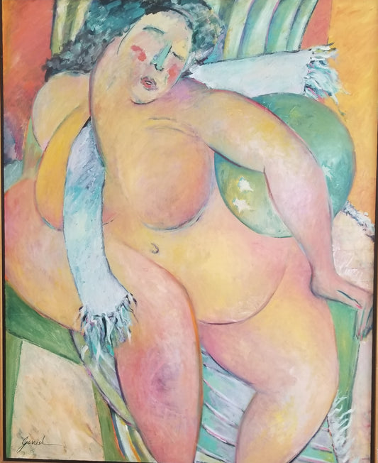 Nude with Beach Ball Price on Request