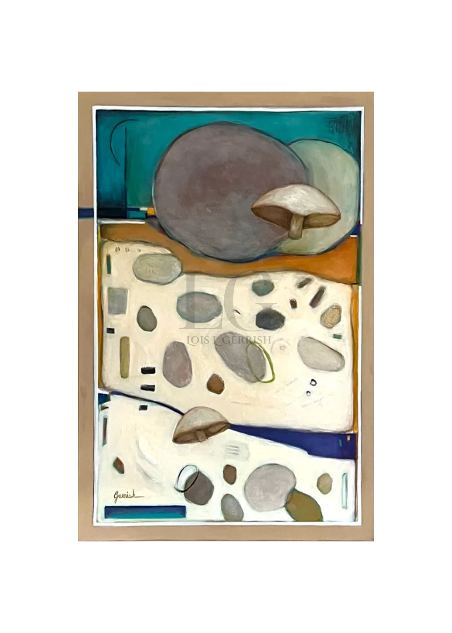 Abstract Mushroom Caps